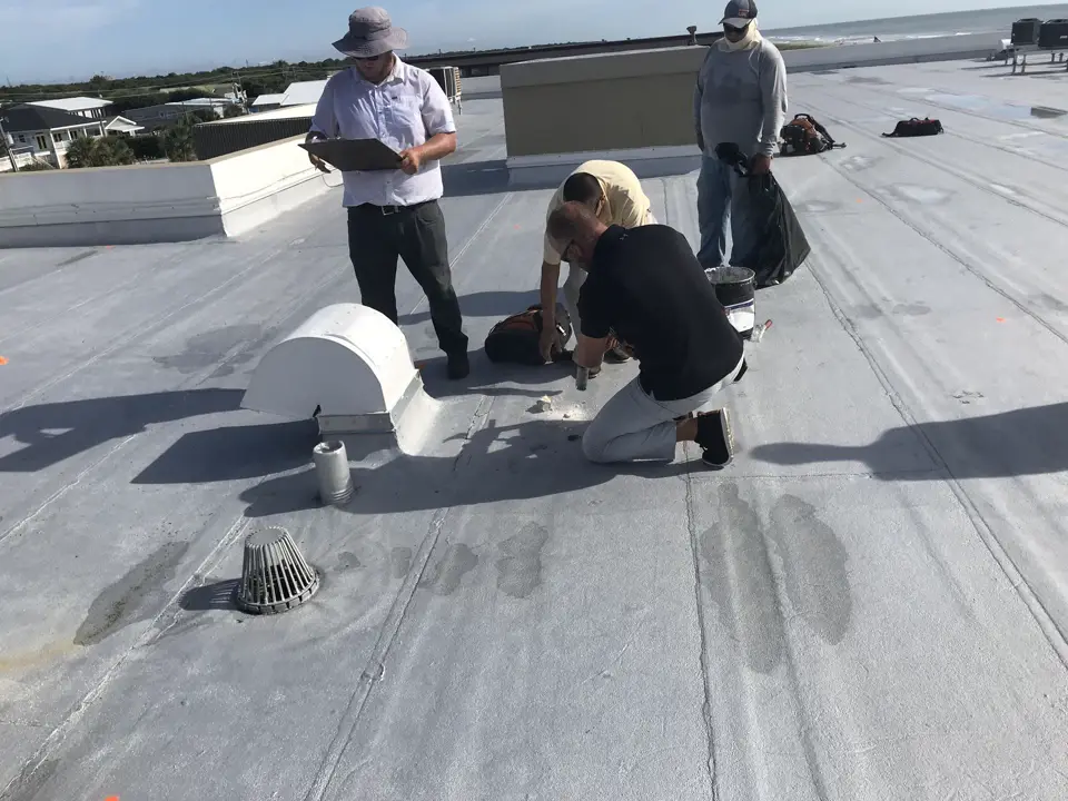 CSI engineering team conducting on-site consultation at a Florida condominium project
