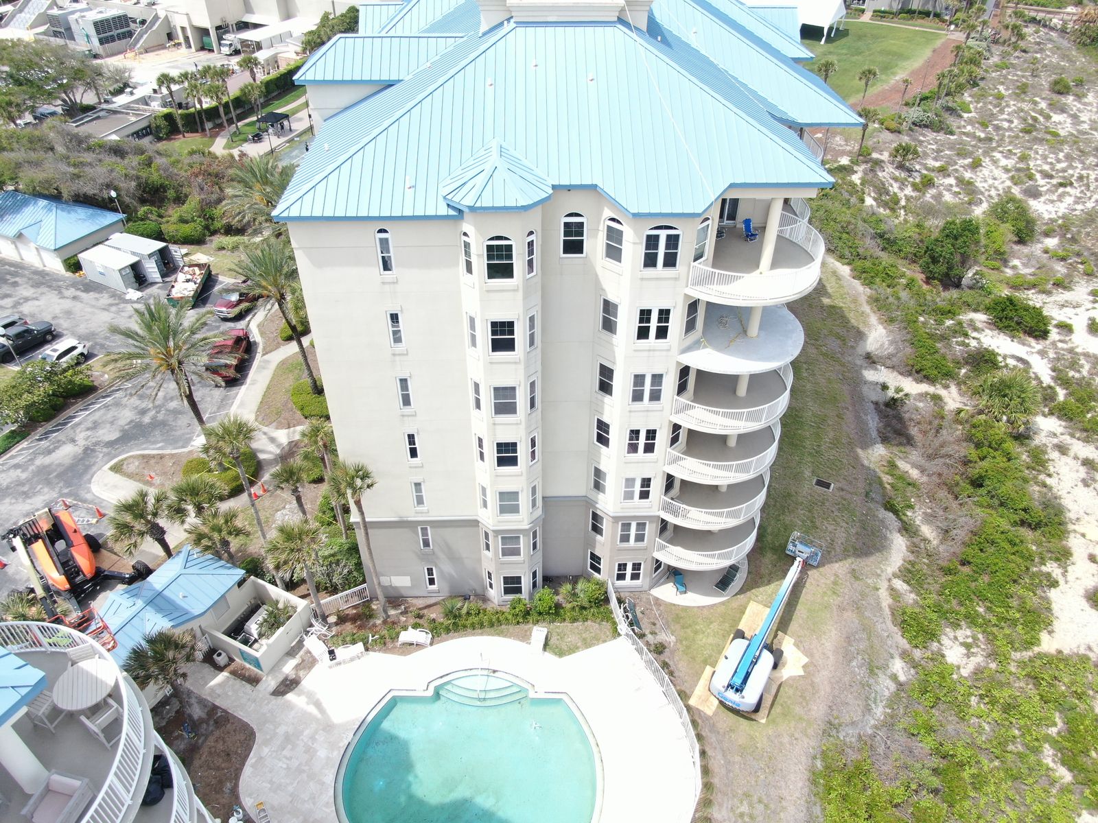 Ocean Place Condominiums oceanfront exterior renovation by CSI on Amelia Island Florida