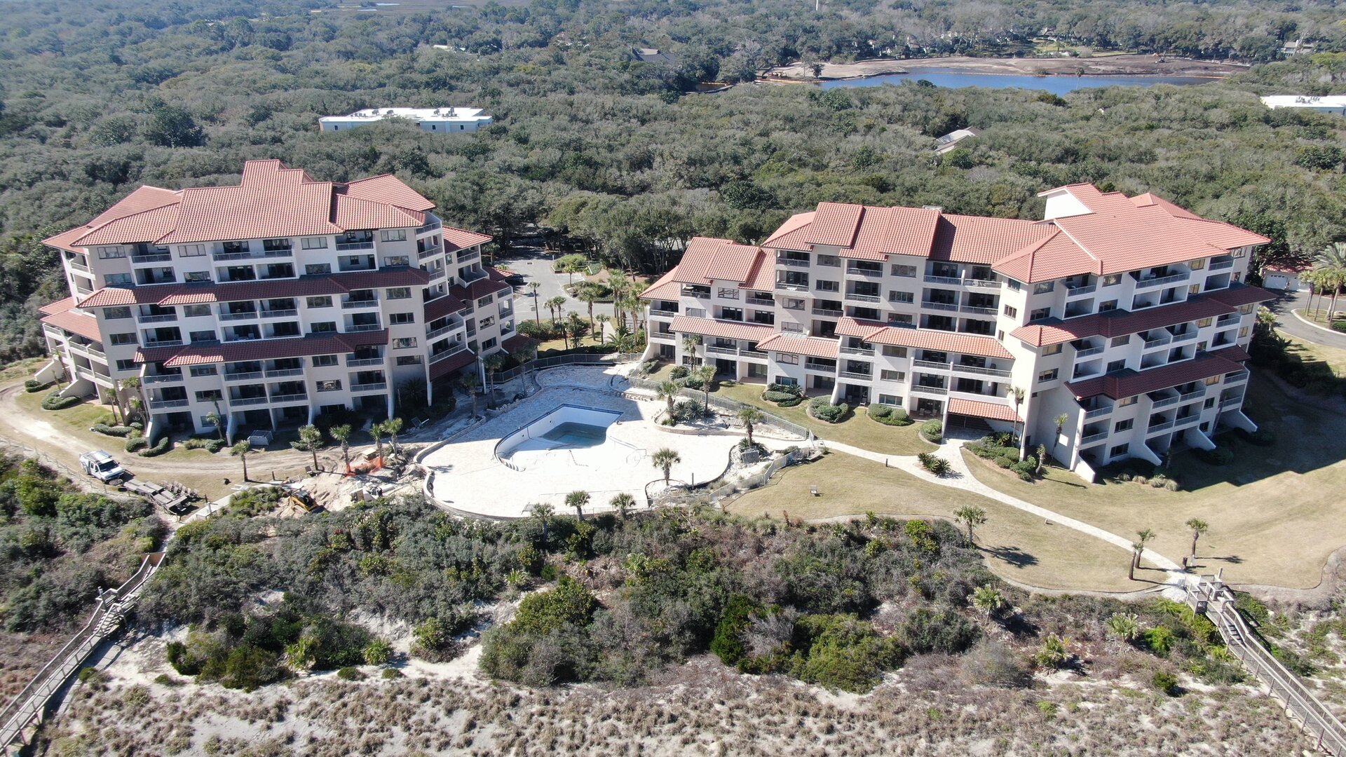 Construction Solutions project manager overseeing building restoration in Northeast Florida